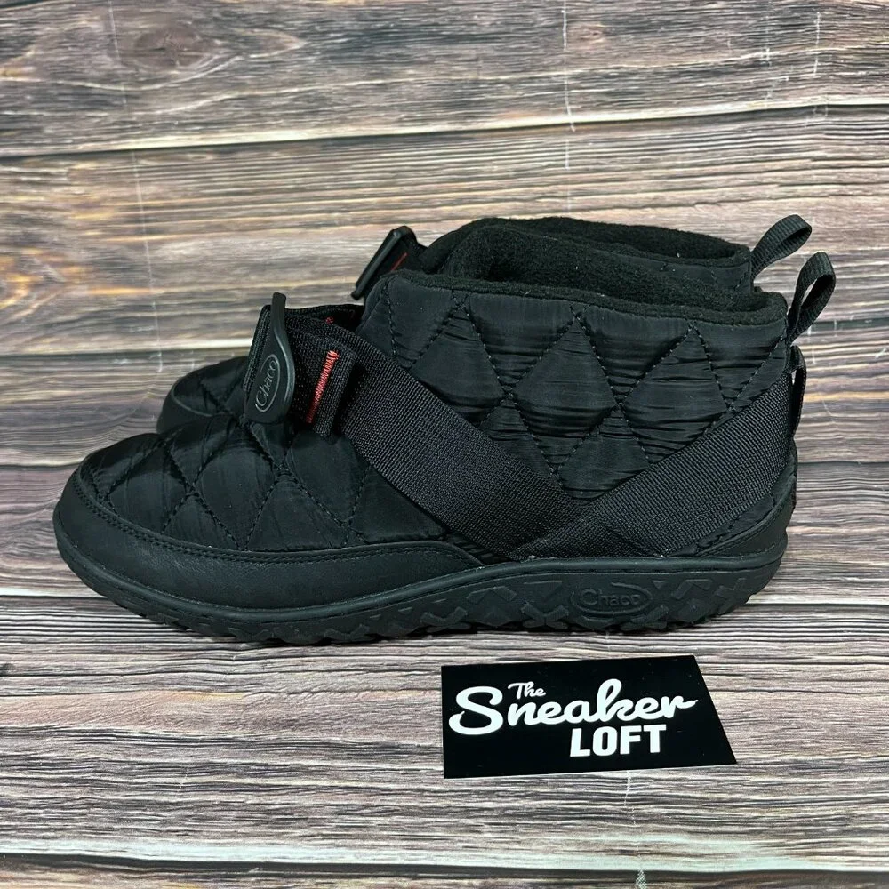 Chaco Ramble Puff Men's Black Slip On‎ Ankle Shoes
